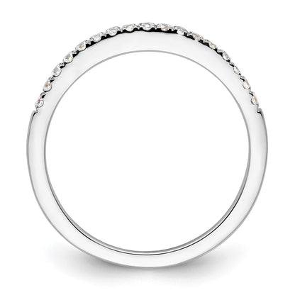 14k White Gold 1/6 carat Lab Grown Diamond VS/SI+ G+ Complete Size 5 Wedding Band