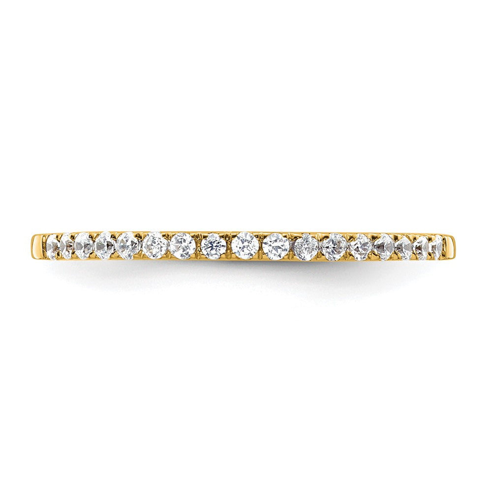 14k Yellow Gold 1/6 carat Diamond Complete Wedding Band