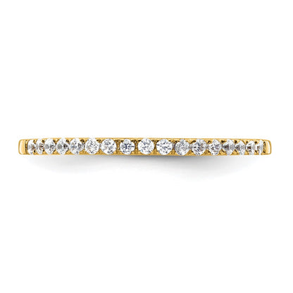 14k Yellow Gold 1/6 carat Diamond Complete Wedding Band