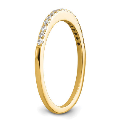 14k Yellow Gold 1/6 carat Diamond Complete Wedding Band