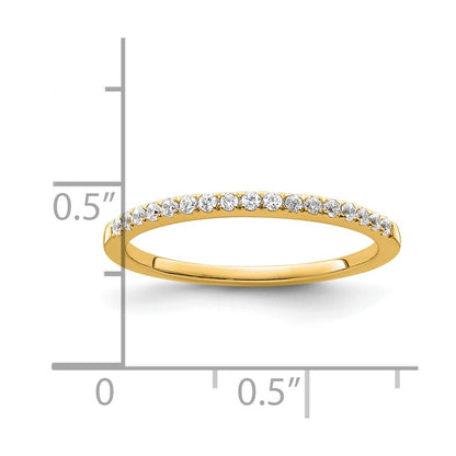 14k Yellow Gold 1/6 carat Diamond Complete Wedding Band