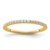 14k 1/6 carat Lab Grown Diamond VS/SI+ G+ Complete Size 6 Wedding Band