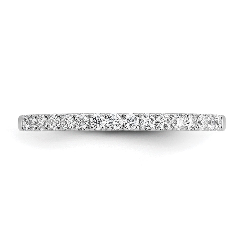 14k White Gold 1/4 carat Diamond Complete Wedding Band