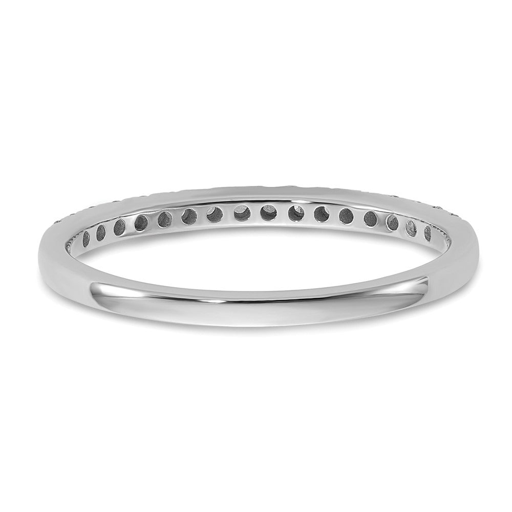 14k White Gold 1/4 carat Lab Grown Diamond VS/SI+ G+ Complete Size 7 Wedding Band