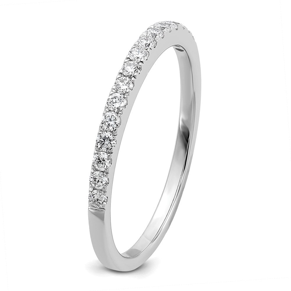 14k White Gold 1/4 carat Diamond Complete Wedding Band