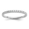 14k White Gold 1/4 carat Lab Grown Diamond VS/SI+ G+ Complete Size 7 Wedding Band