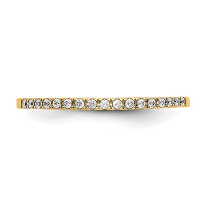 14k 1/4 carat Lab Grown Diamond VS/SI+ G+ Complete Size 7 Wedding Band