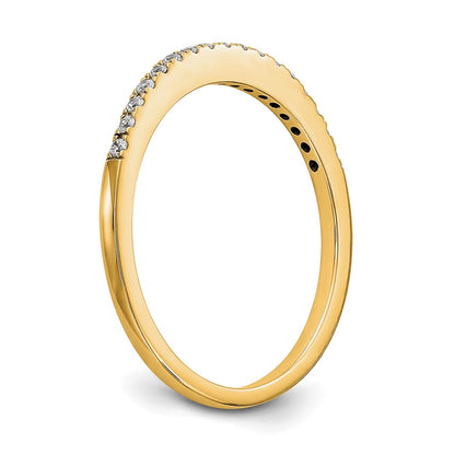 14k Yellow Gold 1/4 carat Diamond Complete Wedding Band