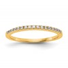 14k 1/4 carat Lab Grown Diamond VS/SI+ G+ Complete Size 7 Wedding Band