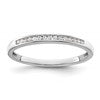 14k White Gold 1/10 carat Diamond Complete Channel-set Wedding Band