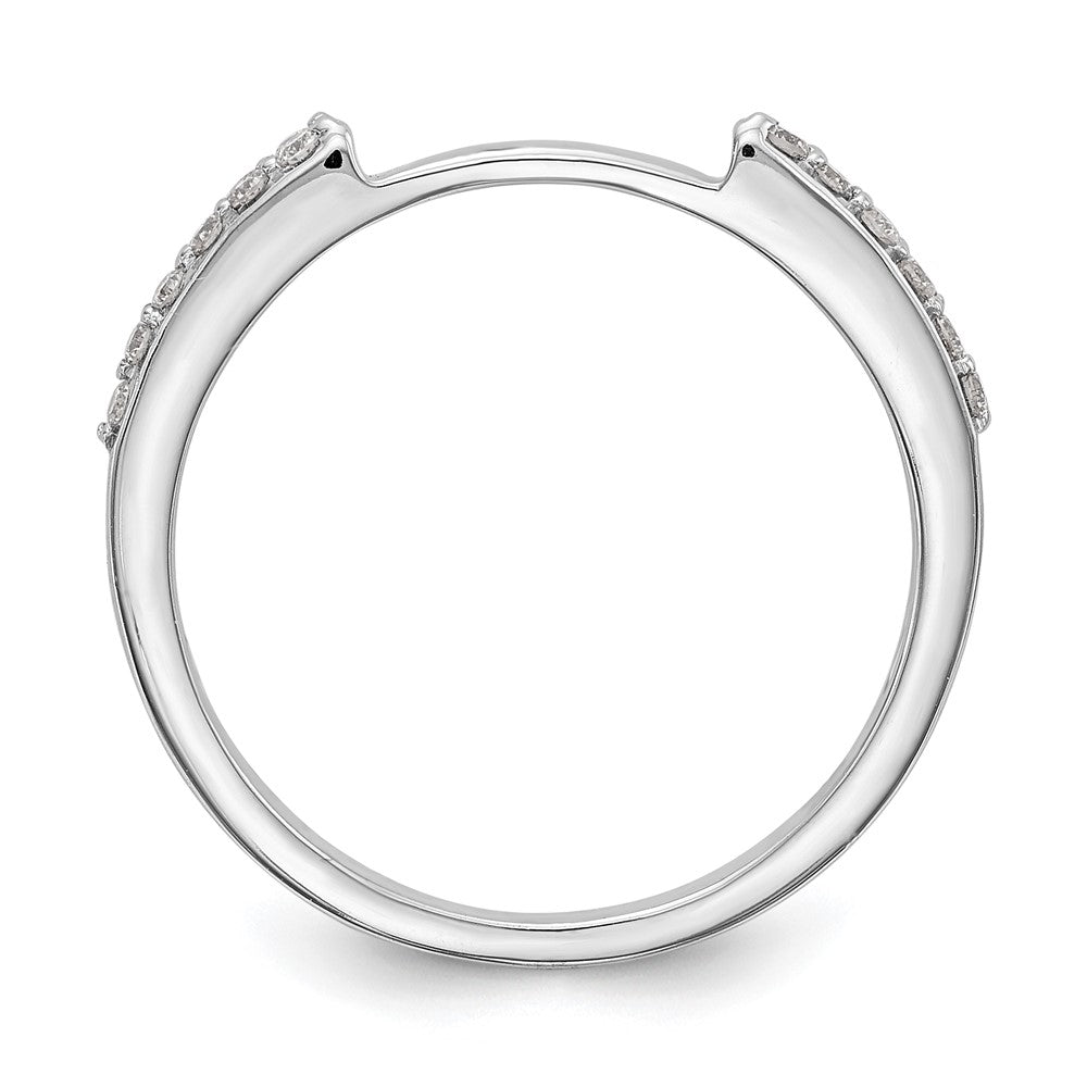 14k White Gold 1/4 carat Diamond Set of 2 Complete Wedding Bands