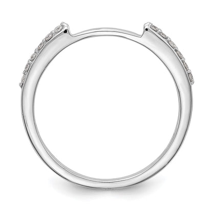 14k White Gold 1/4 carat Diamond Set of 2 Complete Wedding Bands