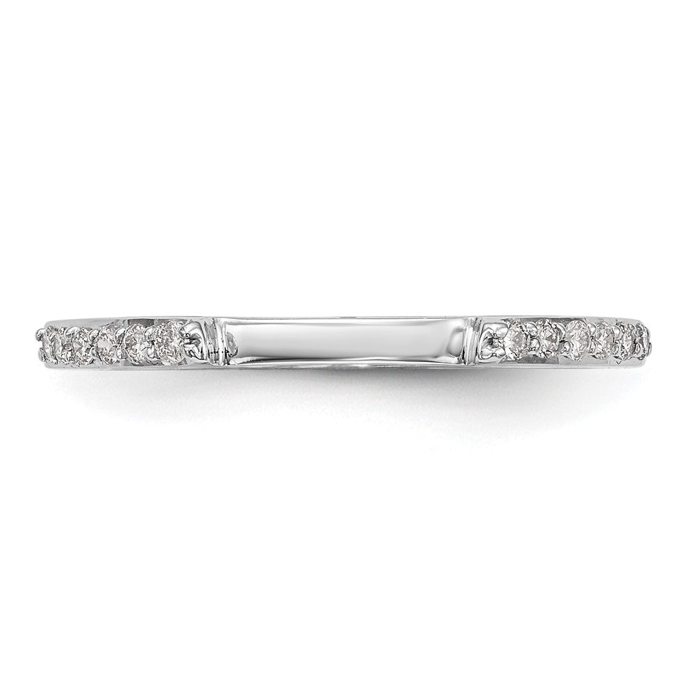 14k White Gold 1/4 carat Diamond Set of 2 Complete Wedding Bands