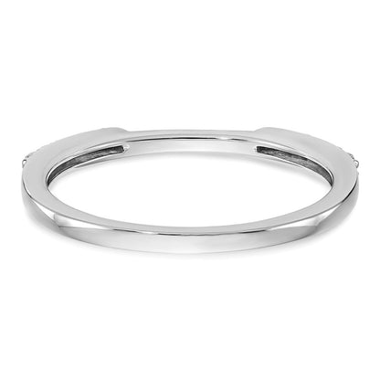 14k White Gold 1/4 carat Diamond Set of 2 Complete Wedding Bands