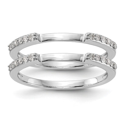 14k White Gold 1/4 carat Diamond Set of 2 Complete Wedding Bands