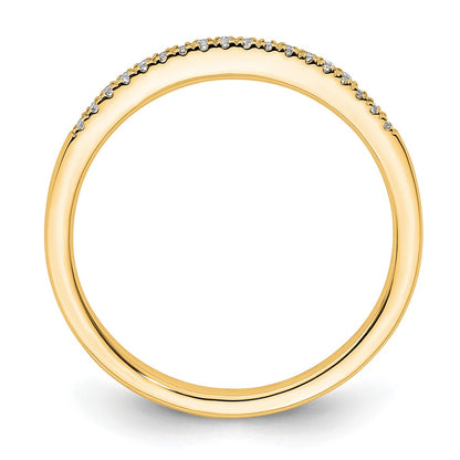 14k Yellow Gold Diamond Wedding Band