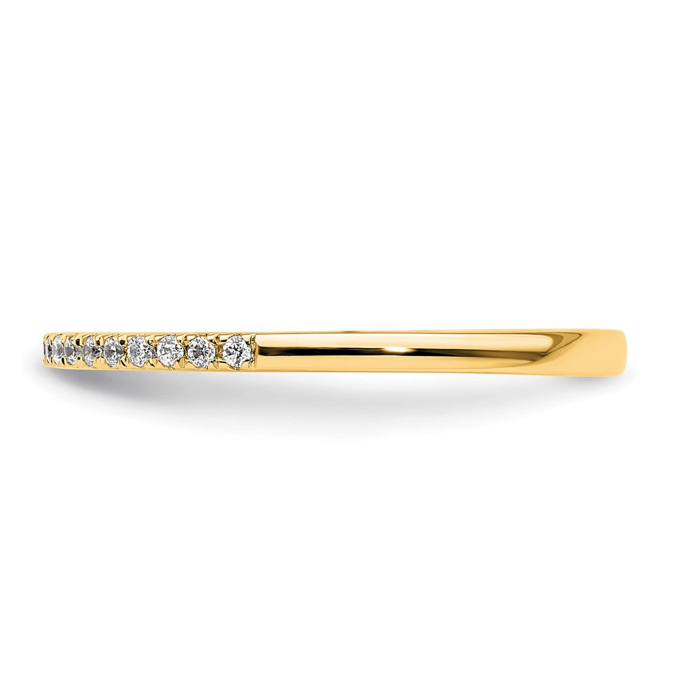 14k Diamond Wedding Band