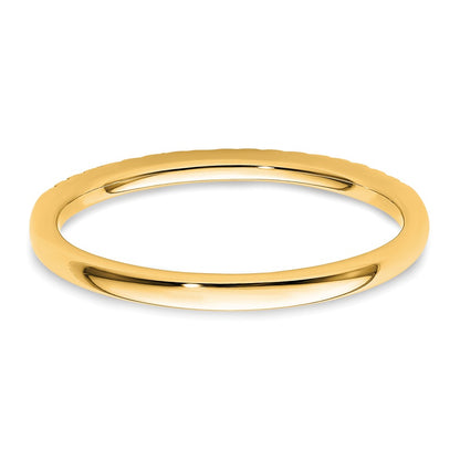 14k Diamond Wedding Band