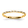 14k Diamond Wedding Band