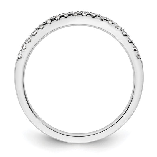 14k White Gold 1/5 carat Diamond Complete Wedding Band