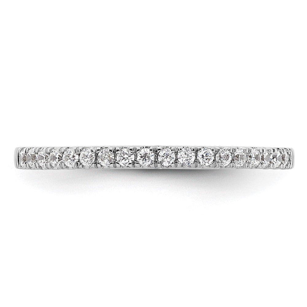 14k White Gold 1/5 carat Diamond Complete Wedding Band