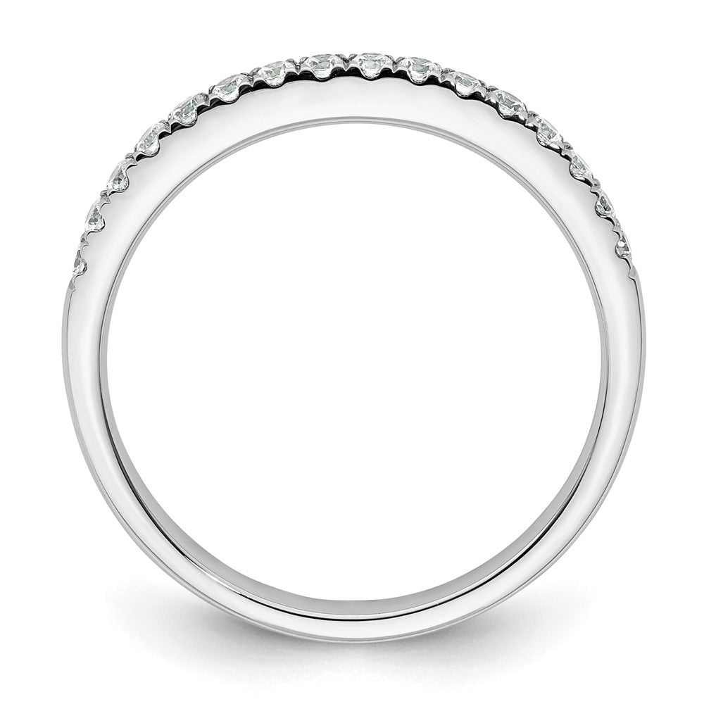 14k White Gold 1/4 carat Diamond Complete Wedding Band