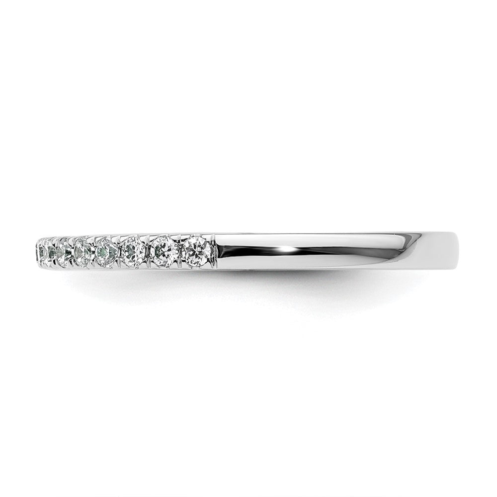 14k White Gold 1/4 carat Diamond Complete Wedding Band