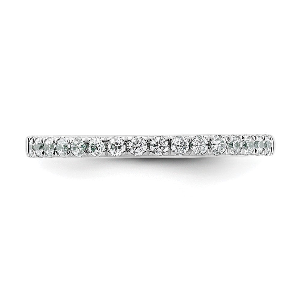 14k White Gold 1/4 carat Diamond Complete Wedding Band