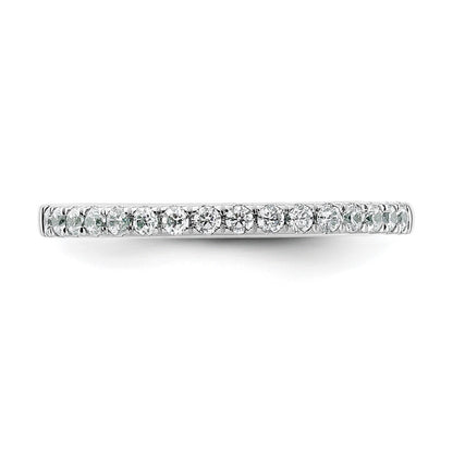 14k White Gold 1/4 carat Diamond Complete Wedding Band