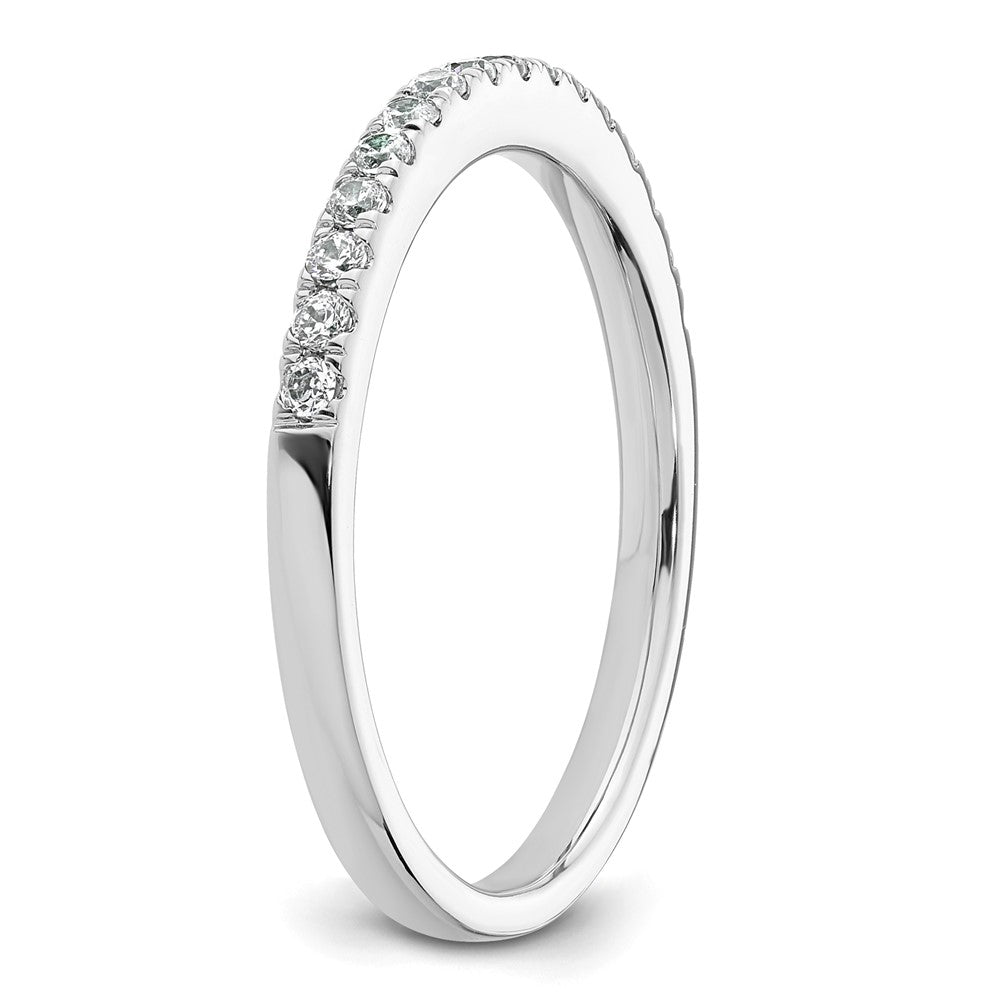 14k White Gold 1/4 carat Diamond Complete Wedding Band
