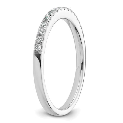 14k White Gold 1/4 carat Diamond Complete Wedding Band