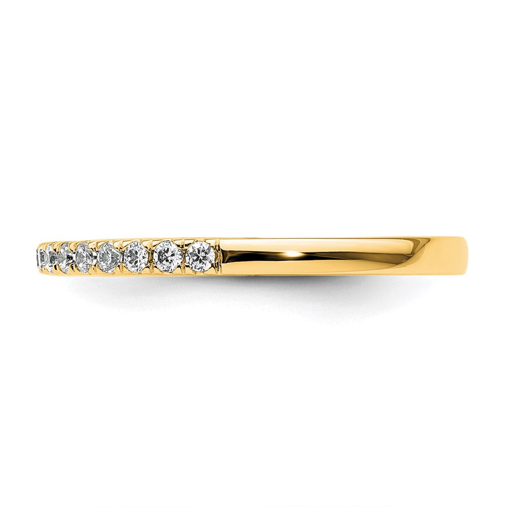 14k Yellow Gold Diamond Wedding Band