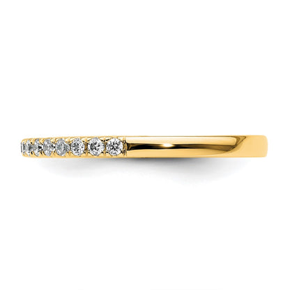 14k Yellow Gold Diamond Wedding Band