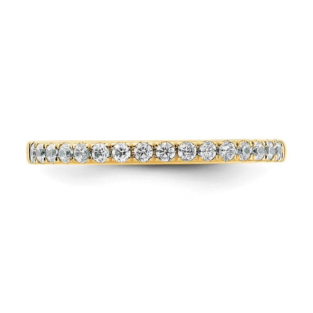 14k Yellow Gold Diamond Wedding Band