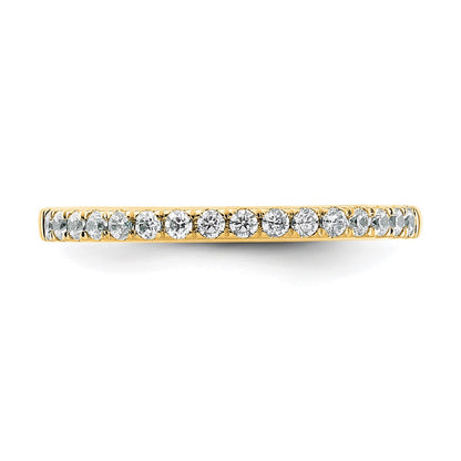 14k Yellow Gold Diamond Wedding Band