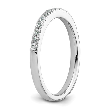 14k White Gold 1/3 carat Diamond Complete Wedding Band