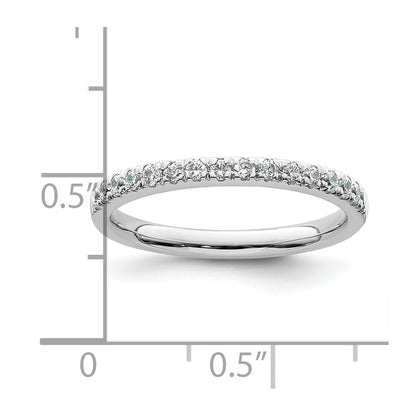 14k White Gold 1/3 carat Diamond Complete Wedding Band