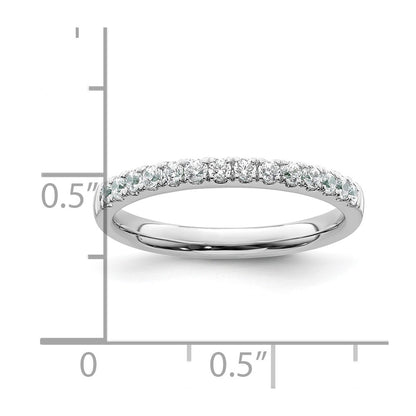 14k White Gold 1/3 carat Diamond Complete Wedding Band