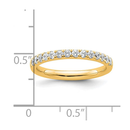 14k Diamond Wedding Band