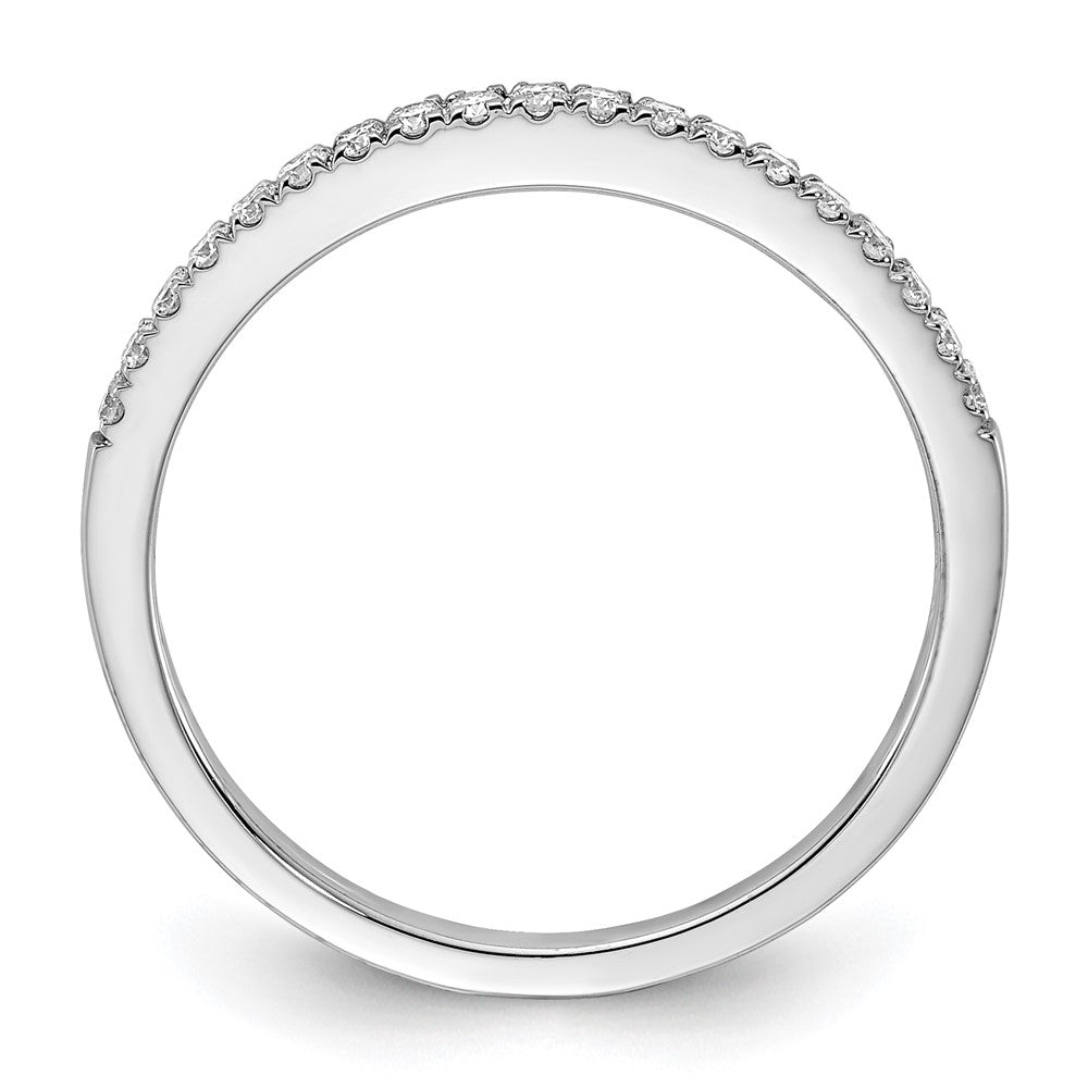 14k White Gold 1/5 carat Lab Grown Diamond VS/SI+ G+ Complete Wedding Band