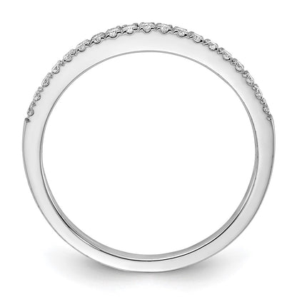 14k White Gold 1/5 carat Lab Grown Diamond VS/SI+ G+ Complete Wedding Band