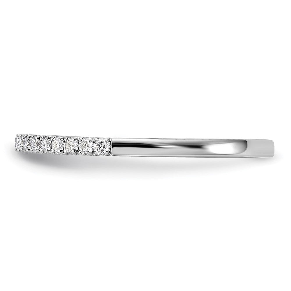 14k White Gold 1/5 carat Lab Grown Diamond VS/SI+ G+ Complete Wedding Band