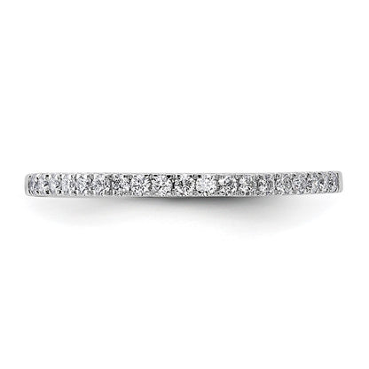14k White Gold 1/5 carat Lab Grown Diamond VS/SI+ G+ Complete Wedding Band