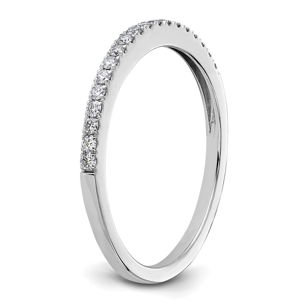 14k White Gold 1/5 carat Lab Grown Diamond VS/SI+ G+ Complete Wedding Band