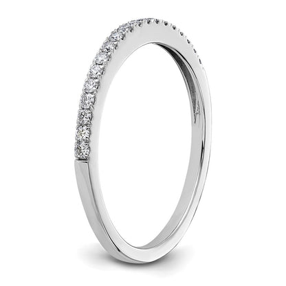 14k White Gold 1/5 carat Lab Grown Diamond VS/SI+ G+ Complete Wedding Band