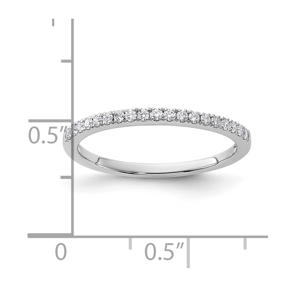 14k White Gold 1/5 carat Lab Grown Diamond VS/SI+ G+ Complete Wedding Band