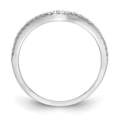 14k White Gold 1/8 carat Lab Grown Diamond VS/SI+ G+ Complete Wedding Band