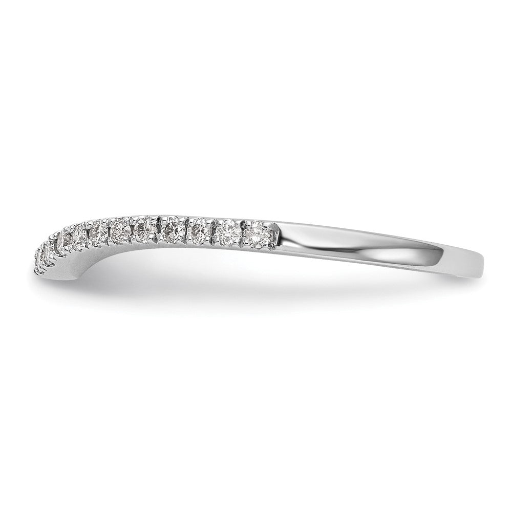 14k White Gold 1/8 carat Lab Grown Diamond VS/SI+ G+ Complete Wedding Band