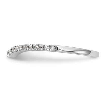 14k White Gold 1/8 carat Lab Grown Diamond VS/SI+ G+ Complete Wedding Band