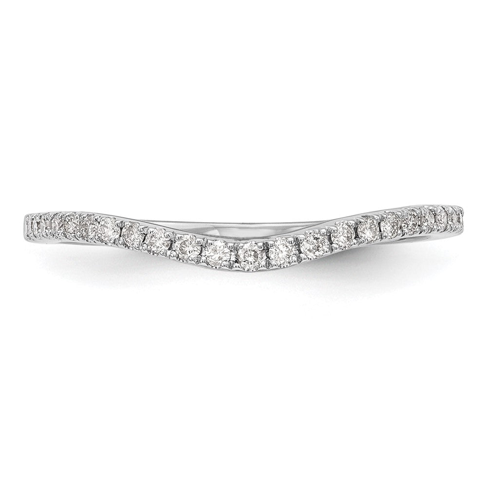 14k White Gold 1/8 carat Lab Grown Diamond VS/SI+ G+ Complete Wedding Band